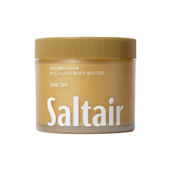 Saltair Multi-Lipid Body Butter jar shows rich hydration for soft skin.