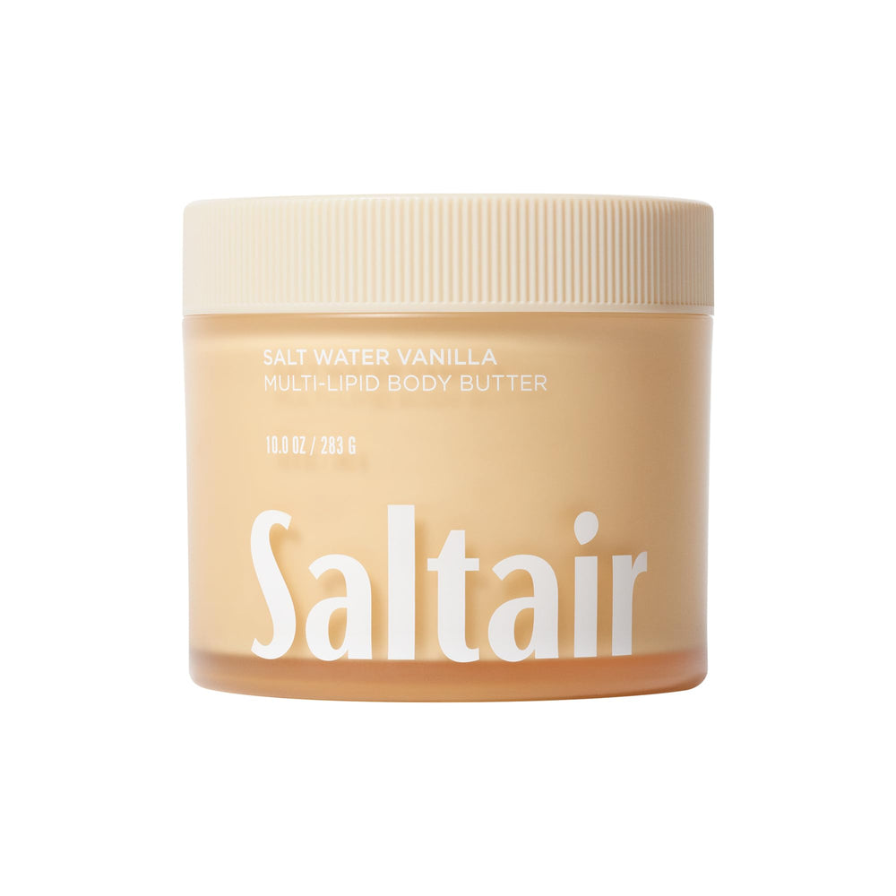 Saltair multi-lipid butter jar closeup showing rich hydration for dry skin