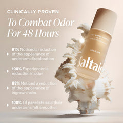 Saltair Serum Deodorant 2-pack packaging emphasizes travel-ready aluminum-free odor control.