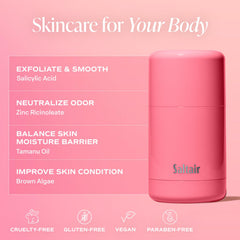 Saltair Skincare Deodorant refillable-case demonstrates sustainable, body-friendly refill option