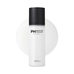 SAM'U PH Sensitive Cream Mist bottle offers lightweight hydration for dry skin.
