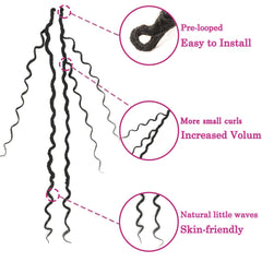 SAMBRAID Goddess Locs 22in pre-twisted for easy installation and fluffy volume.