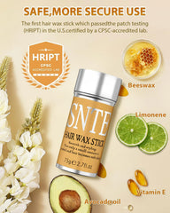 Samnyte Hair Wax Stick helps blend wig with natural hair for seamless look