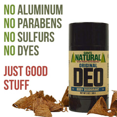 Original fragrance label highlights hardwoods scent for a subtle aroma.
