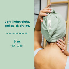 Sand Cloud Sage towel is lightweight and ideal after showers or workouts
