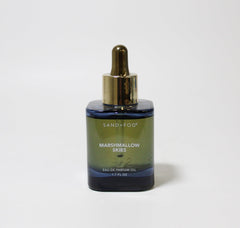 Sand + Fog Marshmallow Skies bottle with dropper for precise fragrance application.