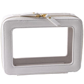 SANHECUN toiletry bag with waterproof organizer and handle for travel convenience.