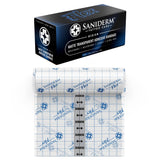 Saniderm Flex medium roll close-up shows durable adhesive and protection.