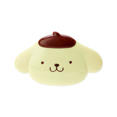 Sanrio Pompompurin face mirror for on-the-go touch-ups in a compact design.