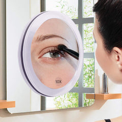 SANTOO 6-inch round magnifying mirror for precise grooming
