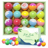 Santrela bath bombs gift set 20 wrapped for travel or home relaxation