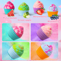 Santrela strawberry scented bath bomb creates sweet dream vibes.