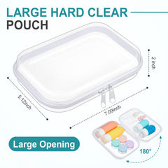 Sanwuta clear PVC zip pouch side view highlighting visibility and quick access