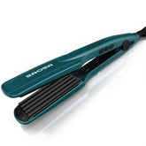 SAOSA ceramic hair crimper iron 39mm turquoise handle for voluminous textured waves.