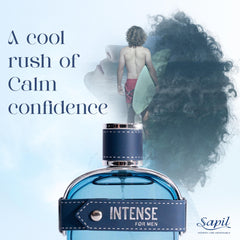 Sapil Intense vetiver and amber base depth for lasting impact.