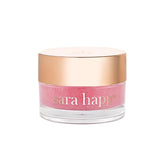 Sara Happ Lip Scrub Pink Grapefruit jar shows grapefruit-scented exfoliation for smoother lips.