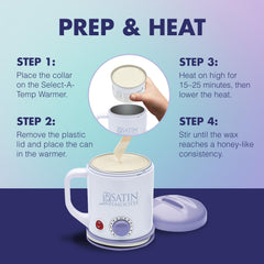SATIN SMOOTH Select-A-Temp pre-wax care product for skin preparation