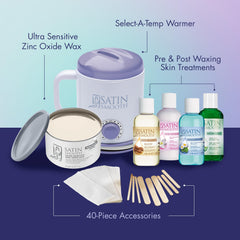 SATIN SMOOTH Select-A-Temp wax strips for precise, mess‑free waxing
