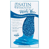 SATIN SMOOTH titanium blue hard wax azulene oil pour promotes soothing waxing for sensitive skin