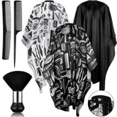 SATINIOR cape waterproof soft fabric with adjustable neck closure for mess-free haircuts