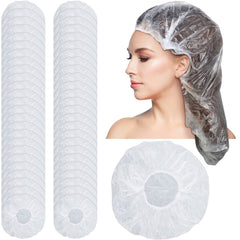 SATINIOR disposable shower cap in clear packaging shows hair condition during wash