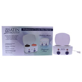 SATIN SMOOTH double wax warmer front view with dual wells for efficient waxing sessions.
