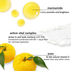 Saturday Skin Yuzu Eye Balm under-eye application demonstrates lightweight hydration and radiant glow.