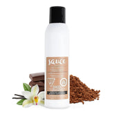 SAUCE BEAUTY Dry Shampoo Vanilla bottle closeup for oil absorption and fragrance