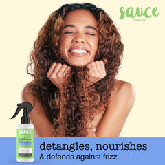 SAUCE BEAUTY Tzatziki leave-in conditioner spray for easy detangling and frizz control