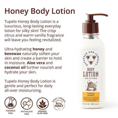 Savannah Bee Company Honey Body Lotion lemongrass spearmint bottle adds refreshing non-greasy hydration