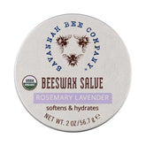 Savannah Bee Company Original Beeswax Salve tin close-up showing deep hydration.
