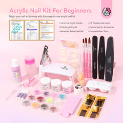 Saviland acrylic brush set (6, 10, 12) for precise nail shaping.