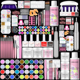 SAVILAND acrylic nail kit box for a complete home salon setup.