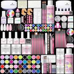 SAVILAND acrylic nail kit package for at-home beginners' nail art.