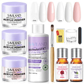 Saviland acrylic nail kit packaging for beginner home manicures
