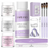 SAVILAND Acrylic Nail Kit Total Set for at-home nails with beginner-friendly collection