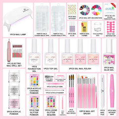 SAVILAND acrylic powder colors offer versatile shades for customized nail art.