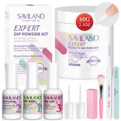SAVILAND clear dip powder 60g for flawless at-home French manicure