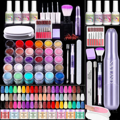 SAVILAND dip powder kit box with all-in-one tools for easy at-home manicures.