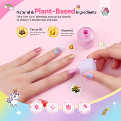 SAVILAND Glamkids water-based formula provides gentle, safe fun for little nails.