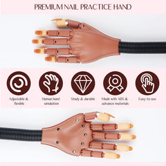 SAVILAND movable nail art fingers in action for versatile manicure trials