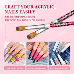 SAVILAND nail brush size 10 for extensions and smooth coverage