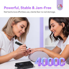 SAVILAND nail drill ergonomic handle highlights comfortable grip for long polishing sessions.