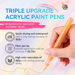 SAVILAND opaque pigments provide vibrant strokes that stand out on natural nails.