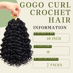 Saypeds curly crochet hair prelooped design for easy beginner installation.