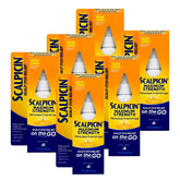 Scalpicin bottle pour demonstrates easy application for fast itchy scalp relief.