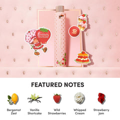 Scentbird Strawberry Shortcake EDP bergamot zest detail signals bright, uplifting opening