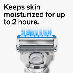 Schick Hydro Dry Skin Razor enriched with Japanese Rice Bran Oil for smoother glide.