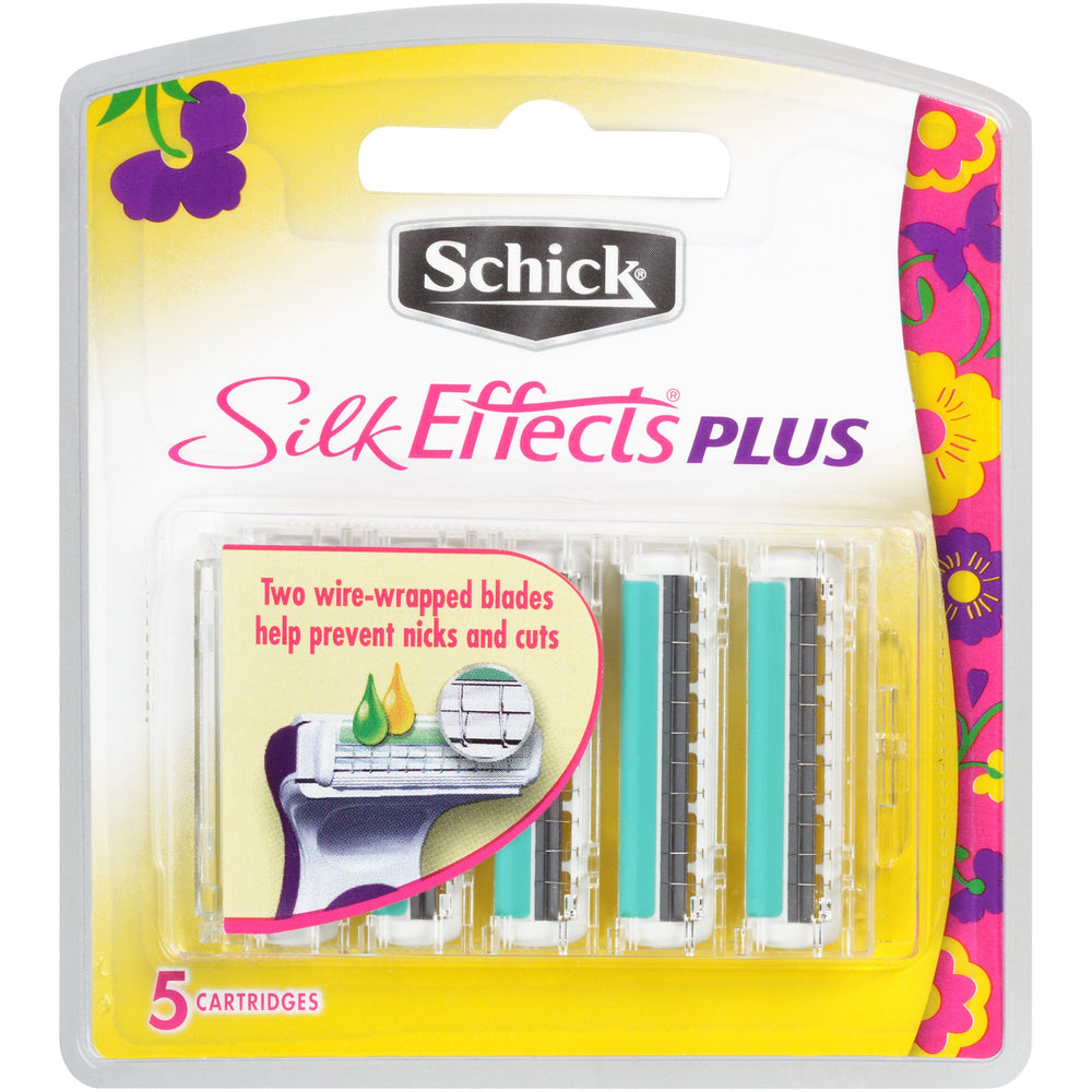 Schick Hydro Silk Effects Plus razor refills pack for smooth daily shaving