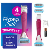 Schick Hydro Silk TrimStyle razor-handle waterproof for easy shower shaving.